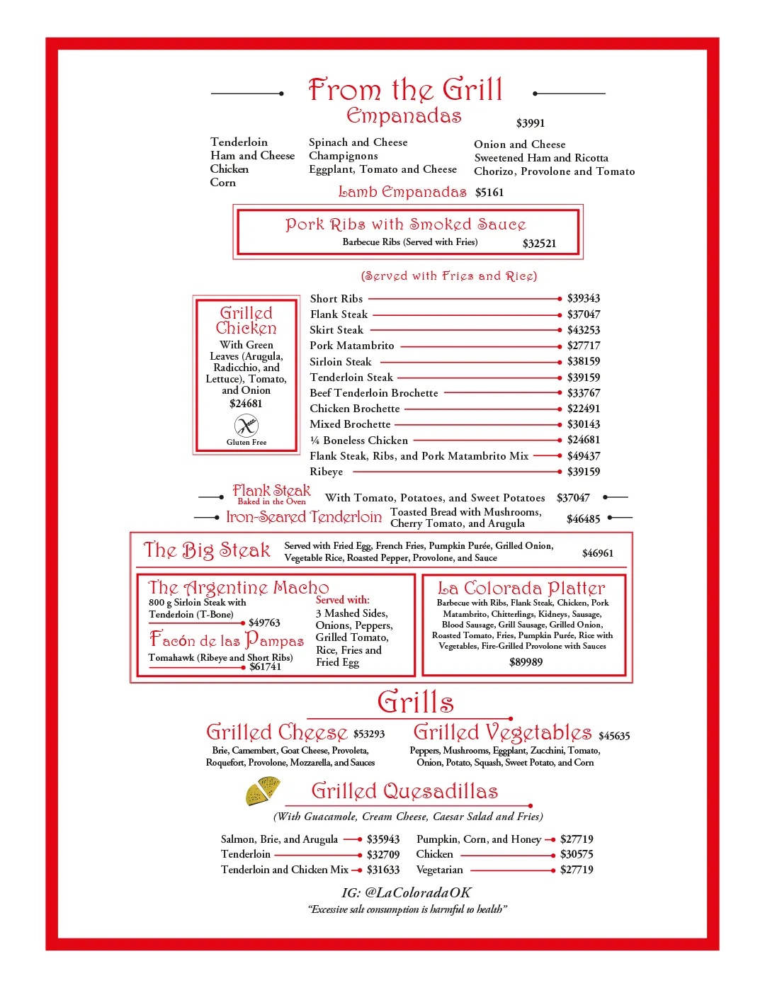 Menu — Page 3